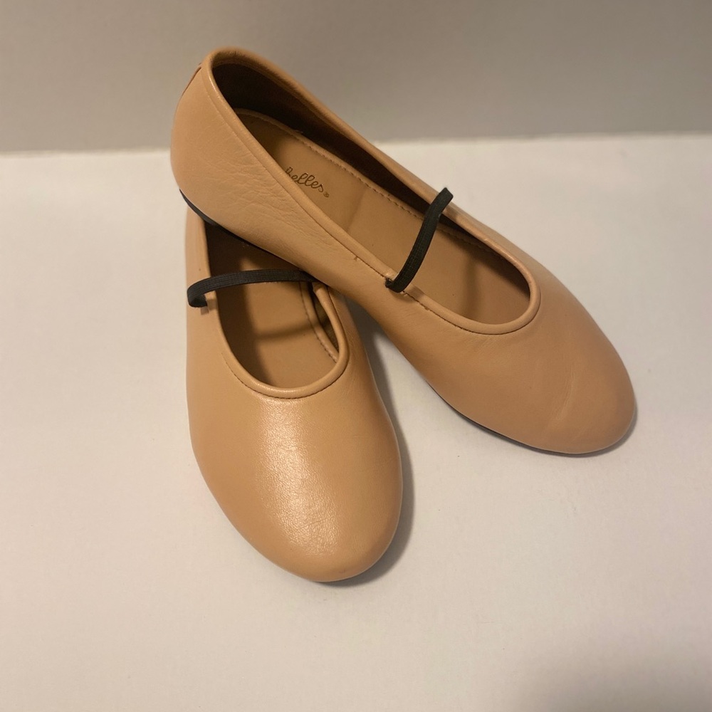 Tan Women Ballet Flats Leather Peach/Beige New Size 7.5 - Picture 8 of 10